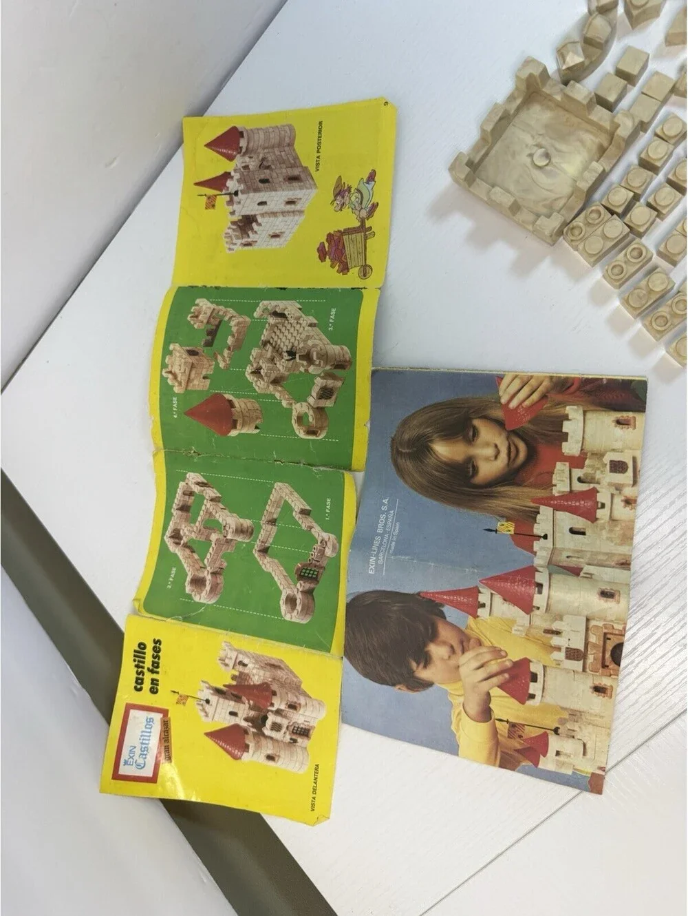 Vintage Exin Castillos Gran Alcazar 0210 Castle Building Toy Blocks Lot 73 Piece